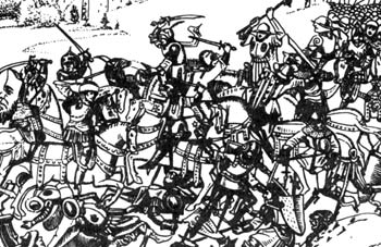 крестоносцы в бою