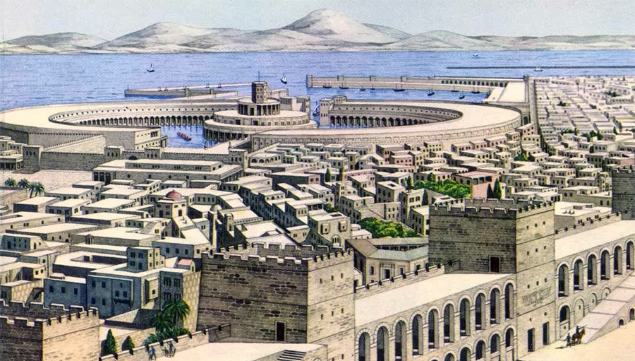 Гавань Карфагена - величайшей из финикийских колоний