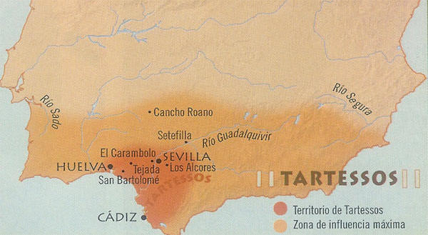южно-испанское государство Тартесс процветало во времена раннего железного века Европы