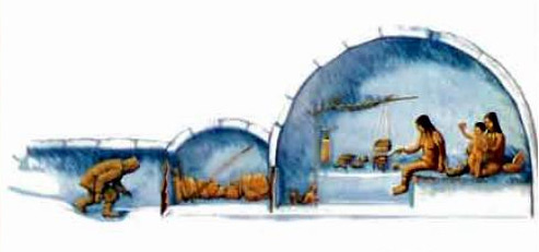 Более точное изображение снежного дома эскимосов (иглу)