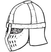 Сборная бумажная модель Шлем Элитного Рыцаря / Elite Knight helmet