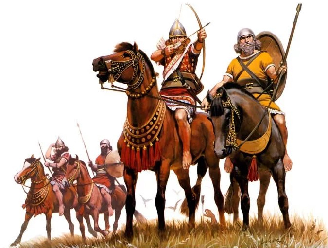 Конные лучники ассирийской империи