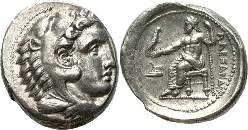 Монета с изображением Александра III Македонского